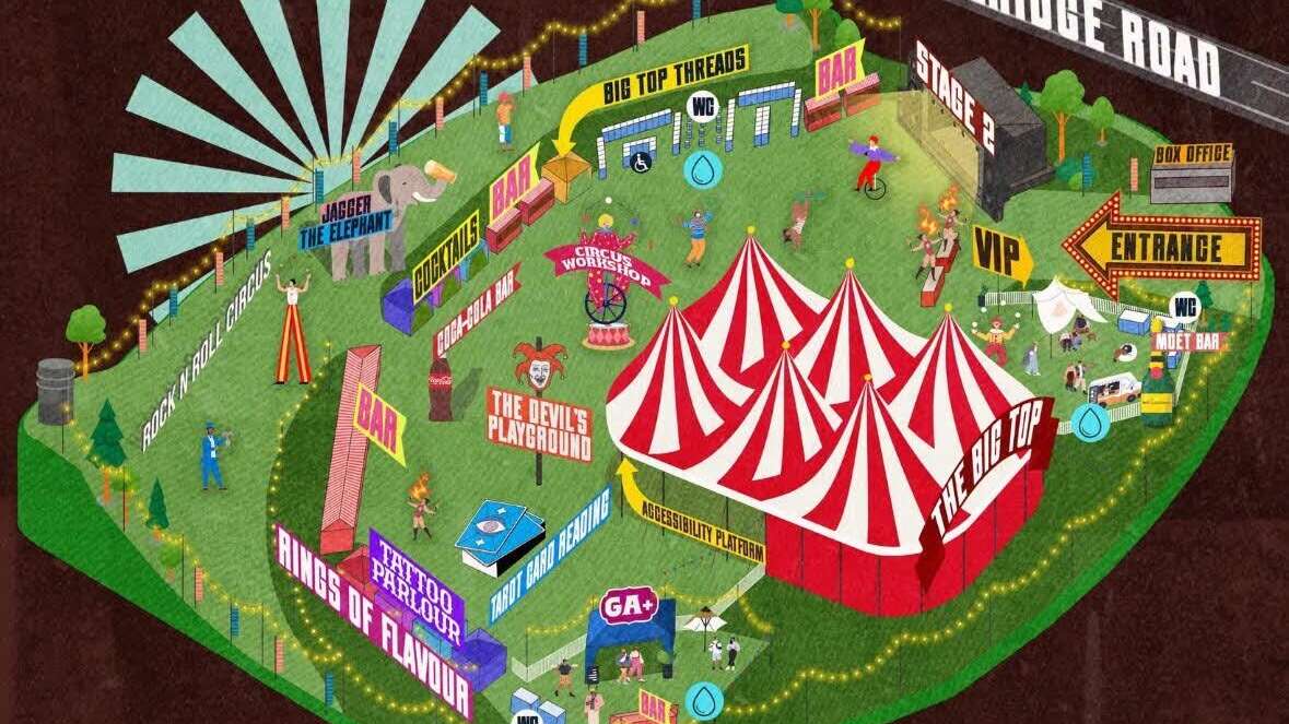 Map Revealed as Rock N Roll Circus Gets Set for Four Huge Days in Sheffield