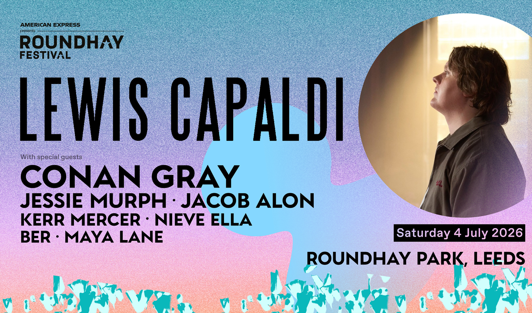 American Express presents Roundhay Festival announces five more exciting acts to join Lewis Capaldi on Saturday 4 July