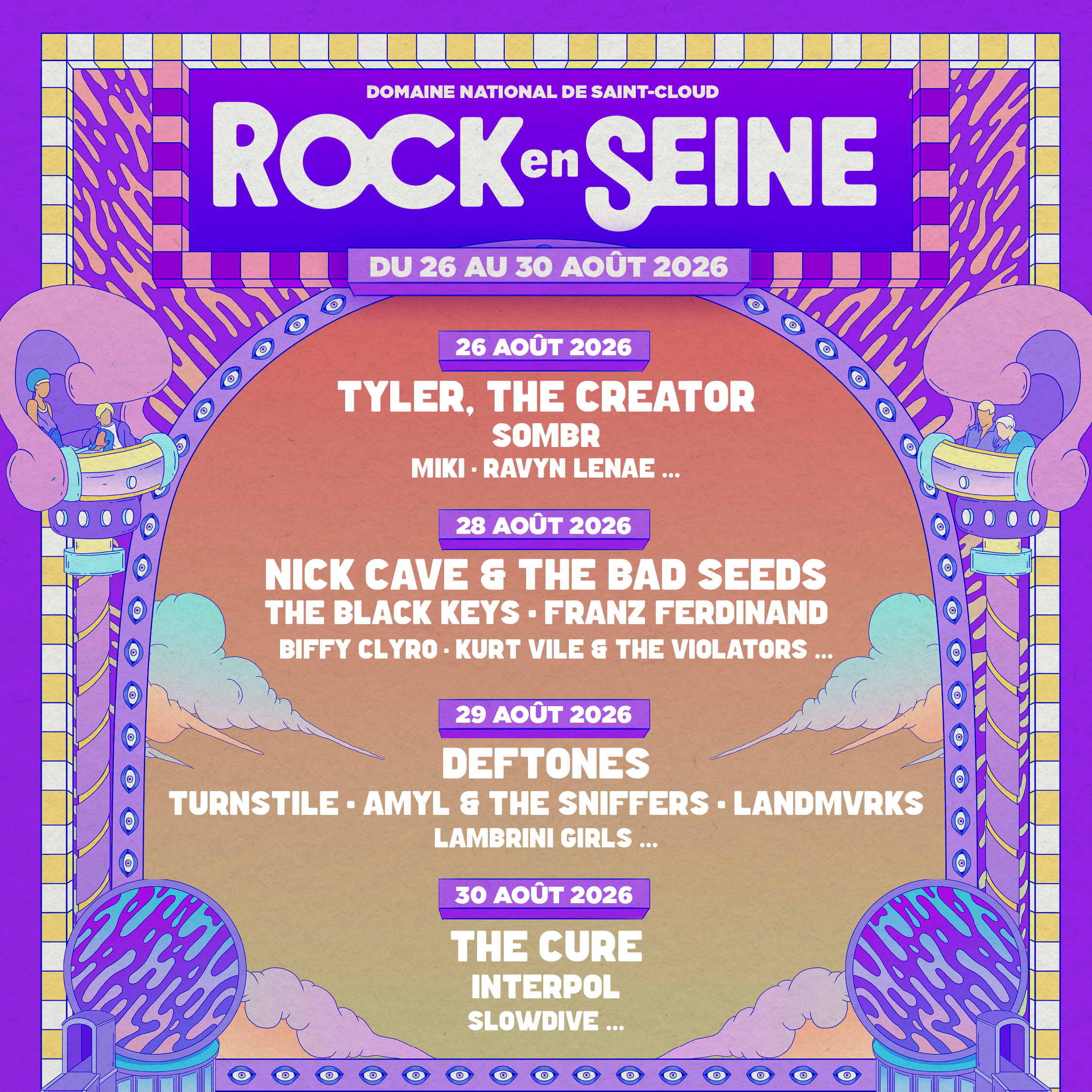 ROCK EN SEINE 2026: 14 ARTISTS AND GROUPS JOIN THE FESTIVAL LINEUP!