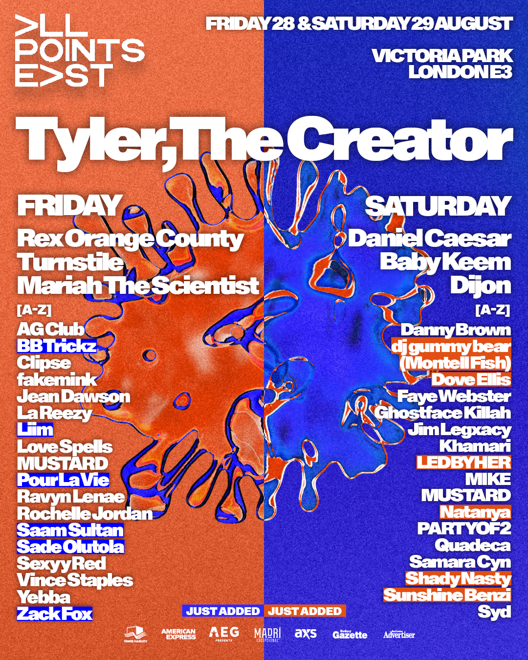 All Points East announces Tyler, The Creator supporting acts.