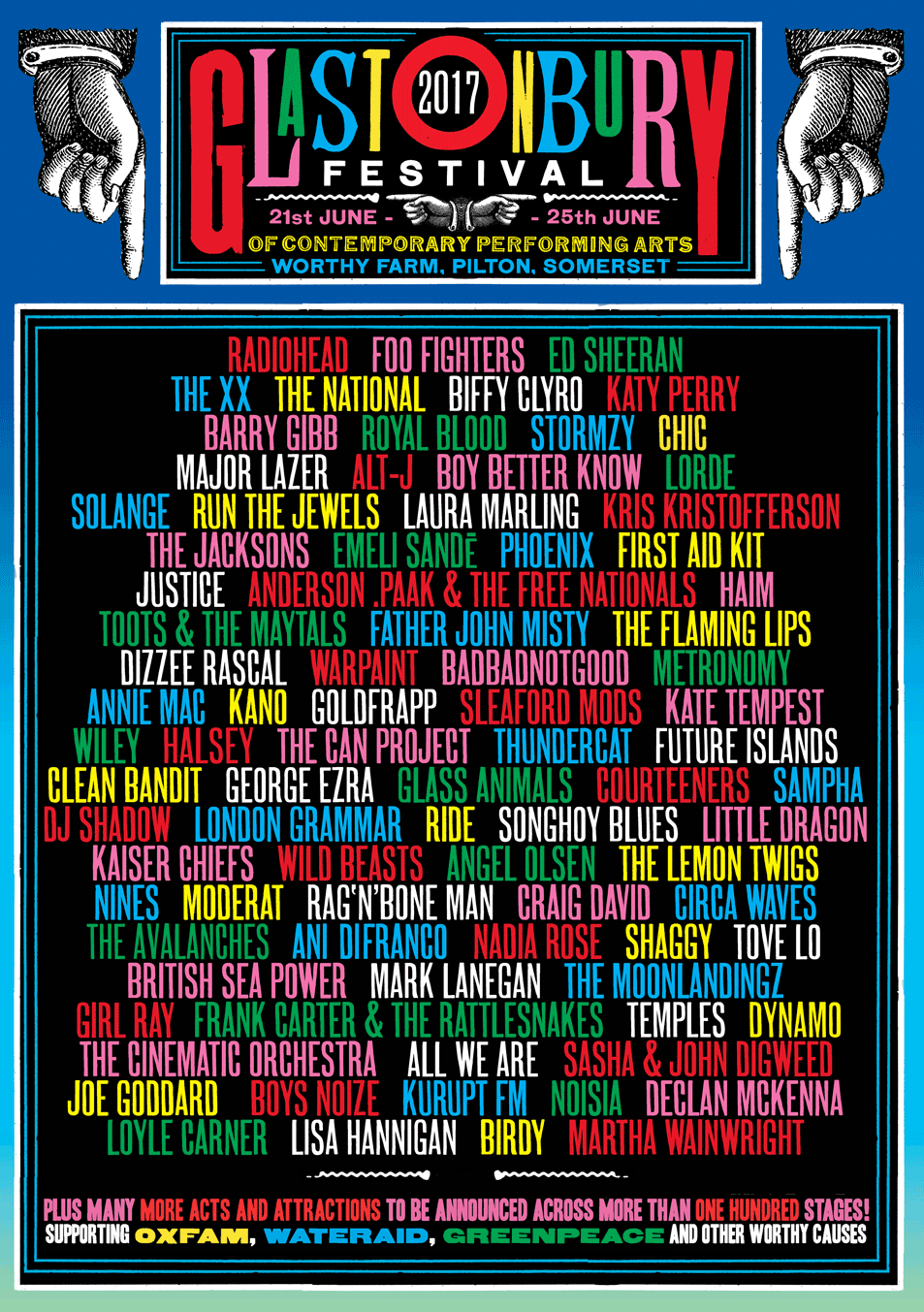 Glastonbury 2017 poster