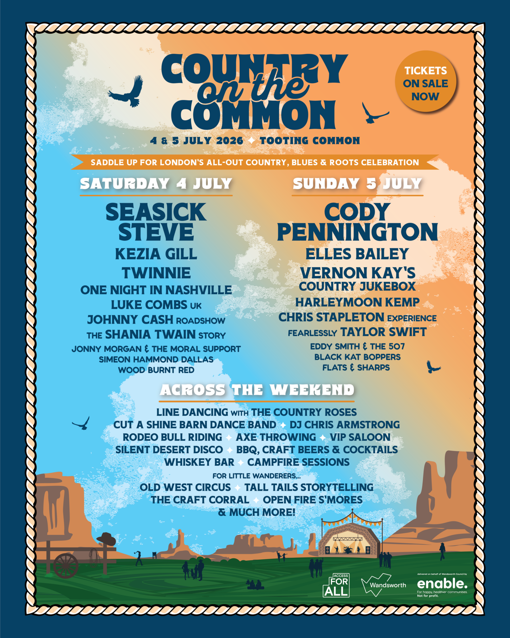 Country on the Common 2026 poster