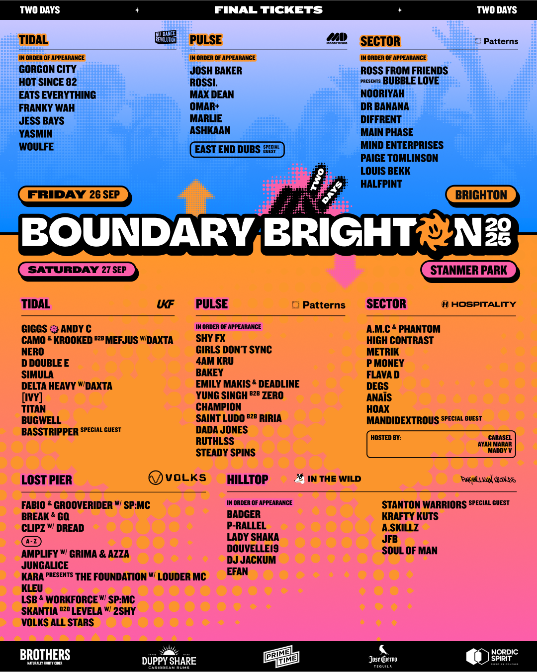 Boundary Brighton 2025 poster