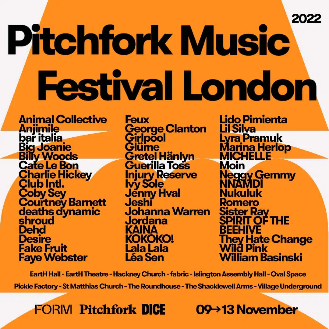Pitchfork London 2022 poster