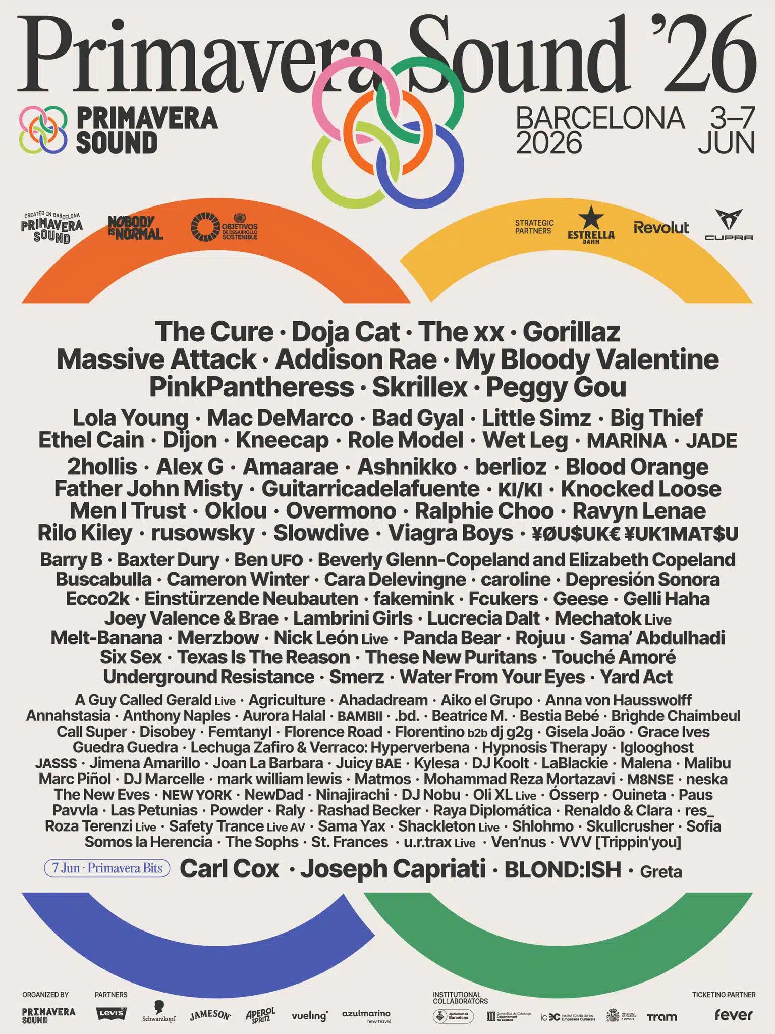 Primavera Sound 2026 poster