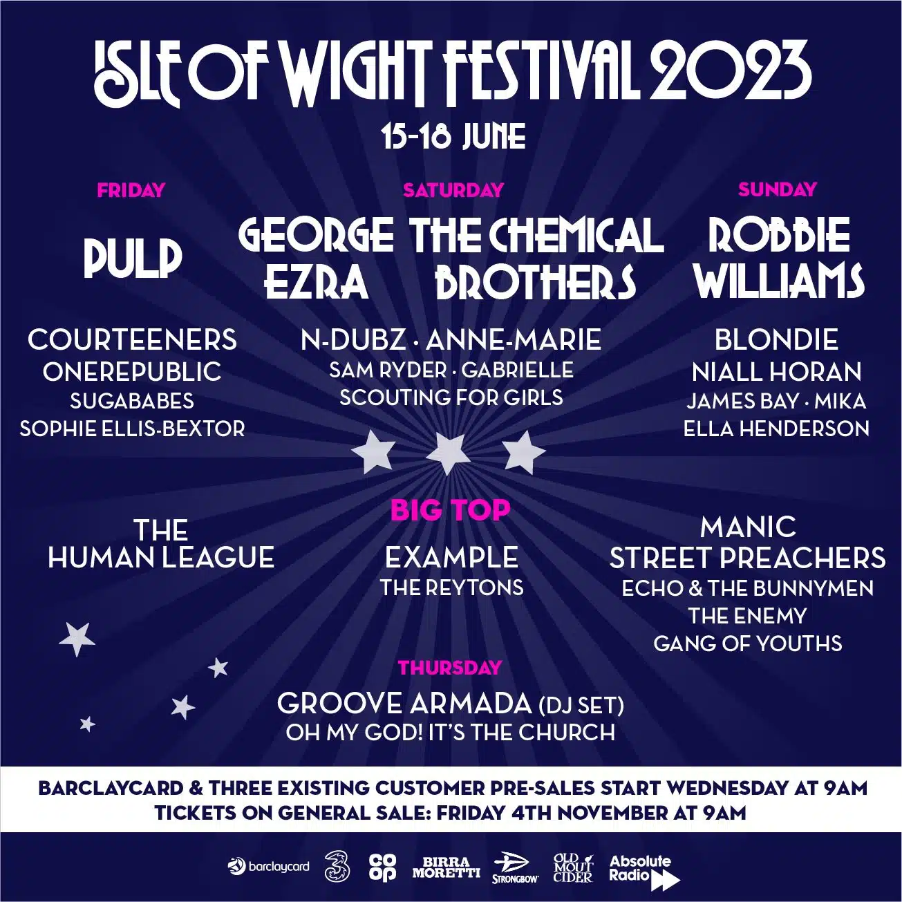 Isle of Wight 2023 poster