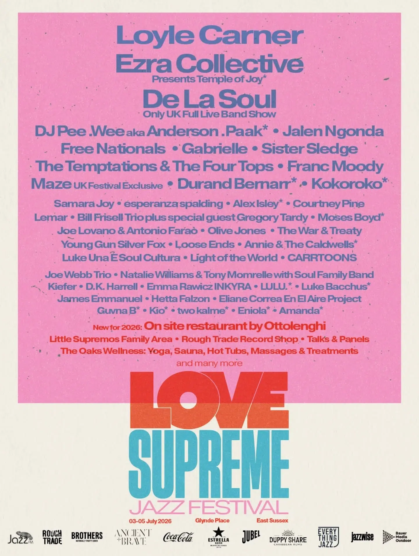 Love Supreme 2026 poster