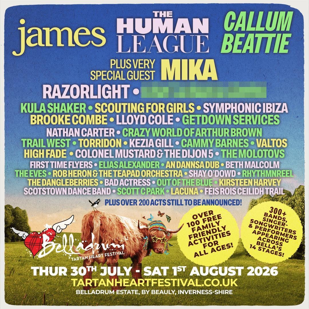 Belladrum 2026 poster