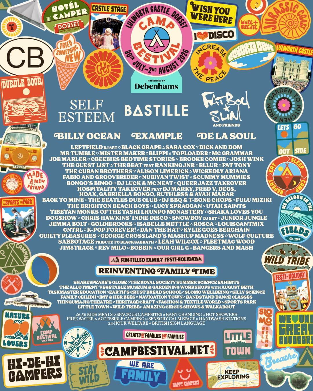Camp Bestival 2026 poster