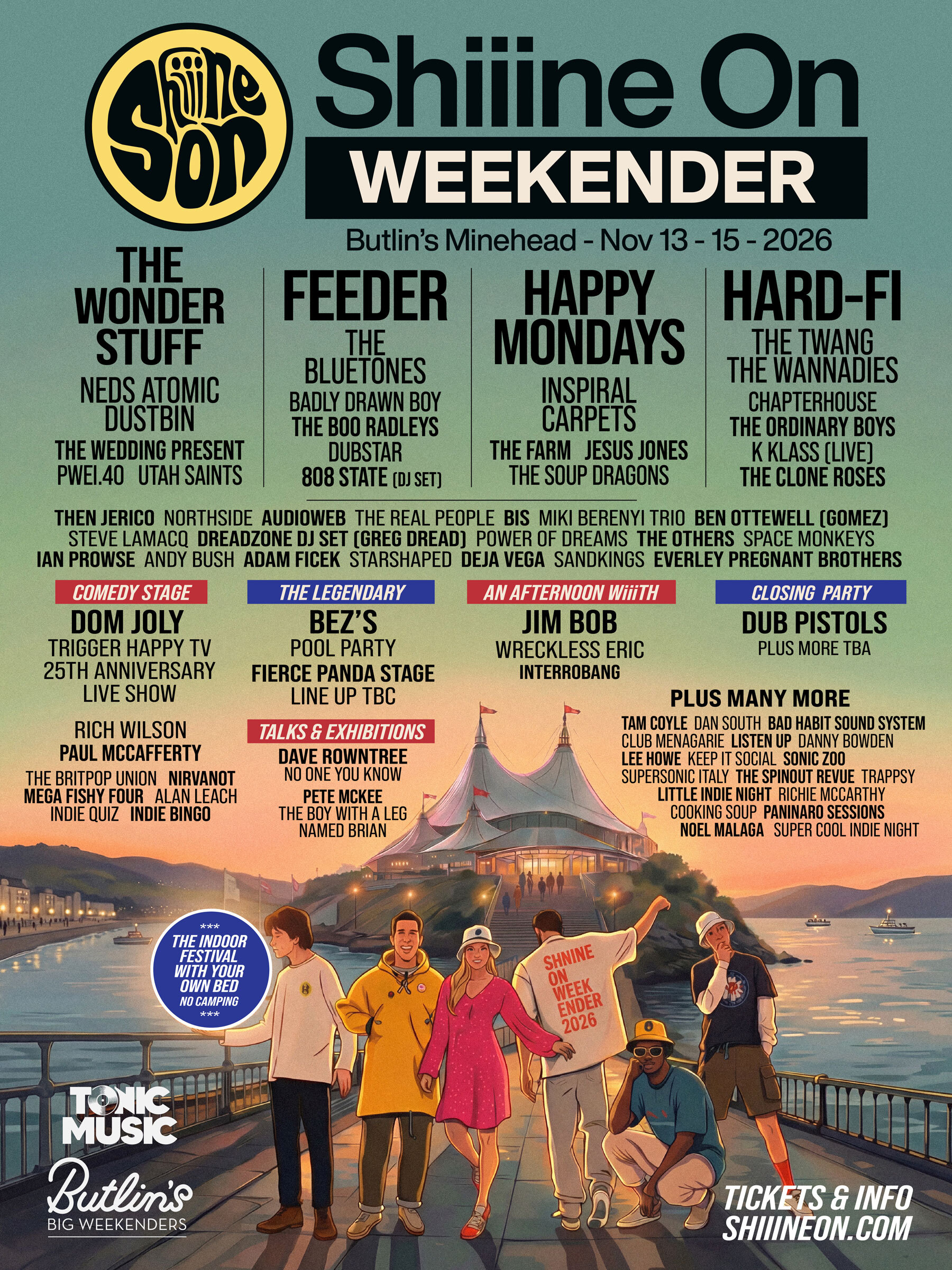 Shiiine On Weekender Butlins 2026 poster