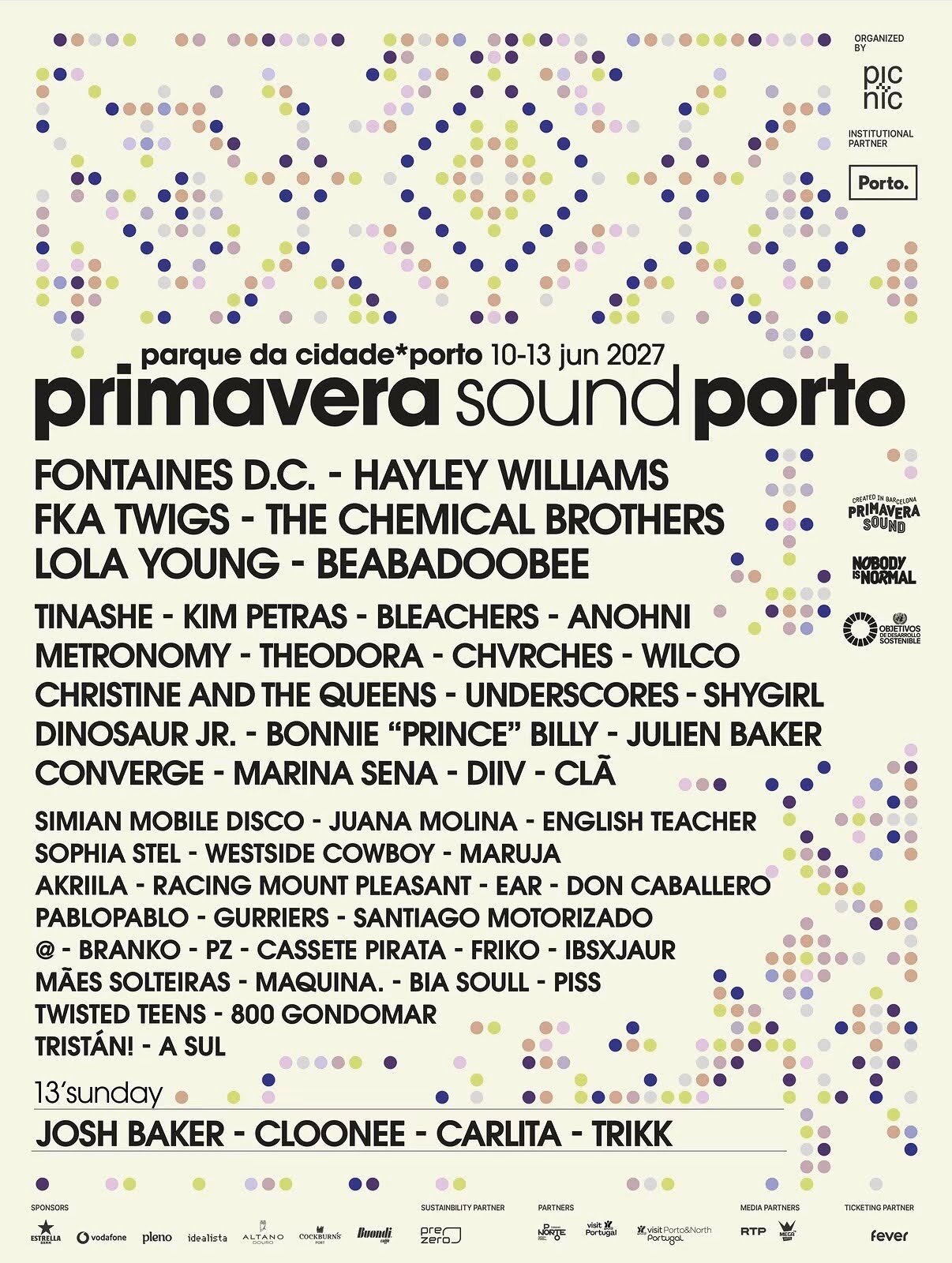 Primavera Sound Porto 2027 poster