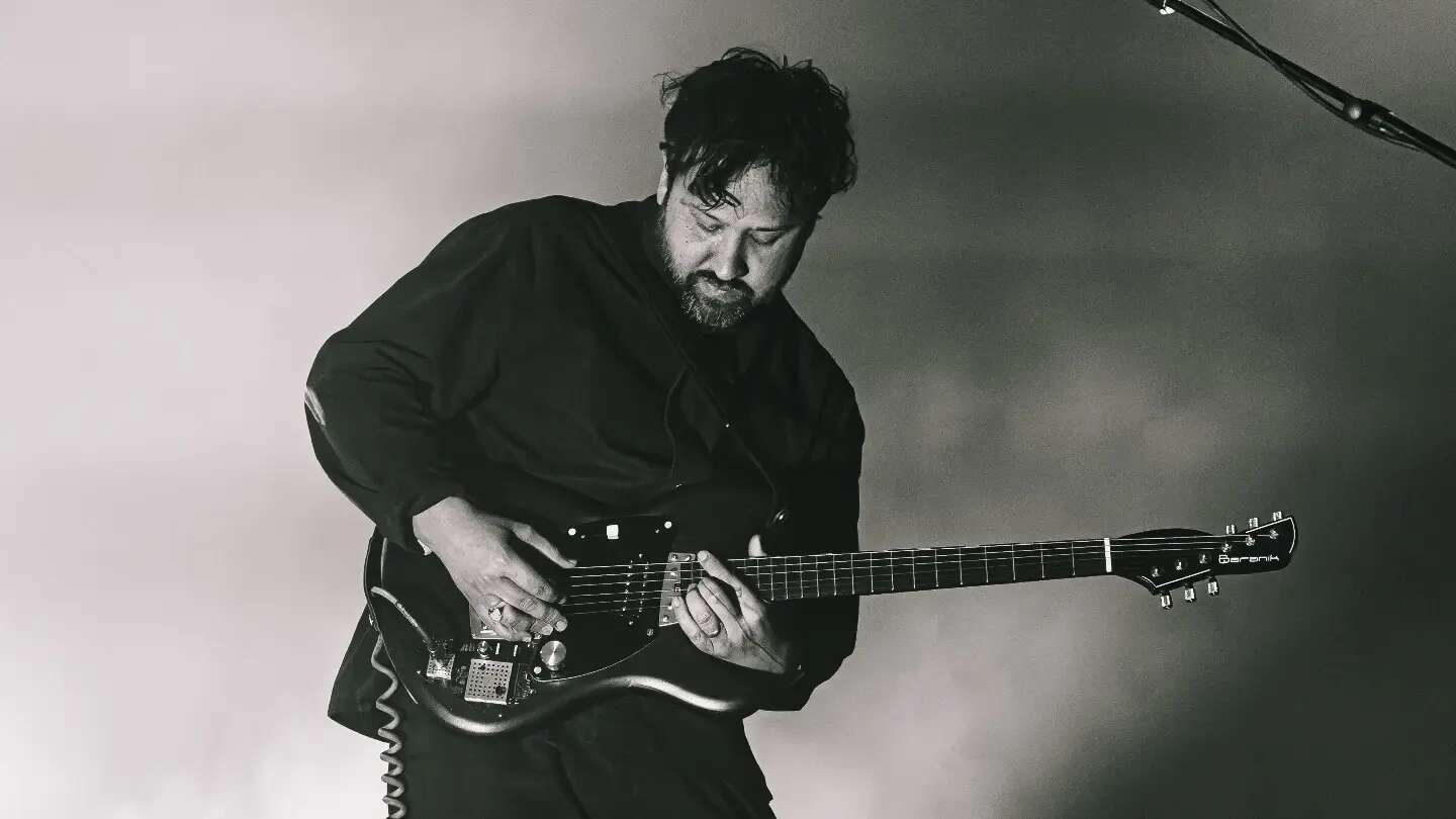 Ruban Nielson of Unknown Mortal Orchestra performs at EartH